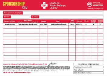 Sponsorship form